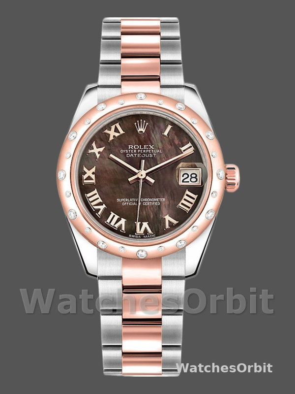 Rolex Datejust 178341 Black Mother of Pearl Dial 31MM Lady Replica Watch