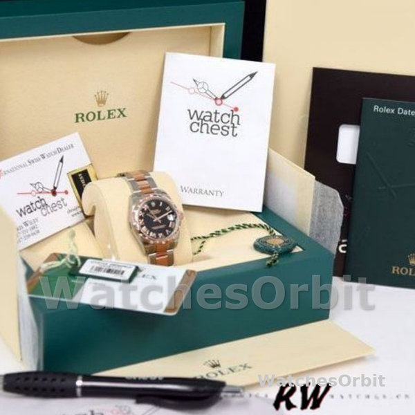 Rolex Datejust 178341 Black Roman Numerals Dial 31MM Lady Replica Watch