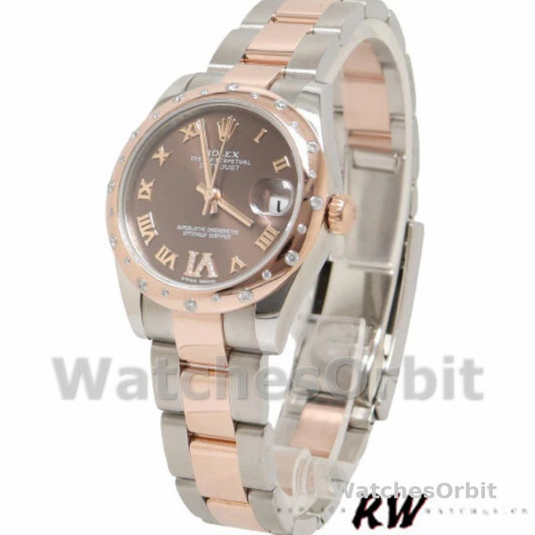 Rolex Datejust 178341 Chocolate Brown Roman Numeral Dial 31MM Lady Replica Watch