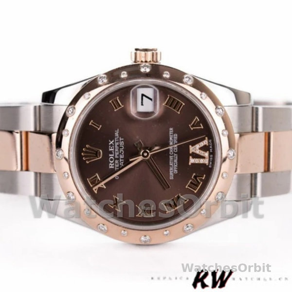 Rolex Datejust 178341 Chocolate Brown Roman Numeral Dial 31MM Lady Replica Watch