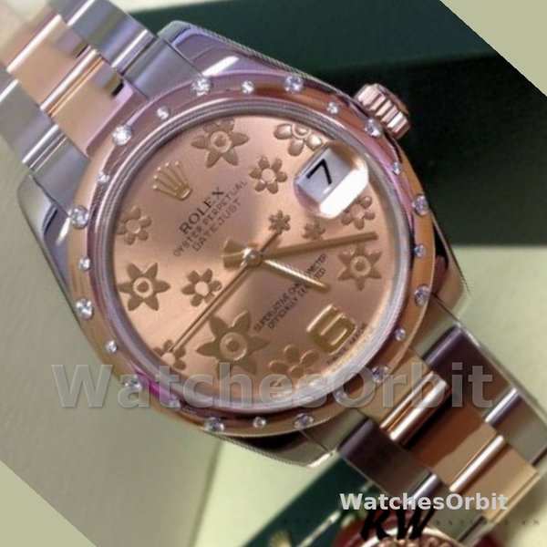 Rolex Datejust 178341 Everose Gold Pink Floral Dial 31MM Lady Replica Watch