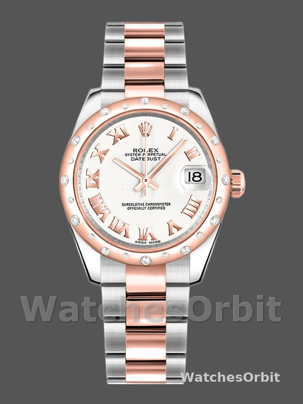Rolex Datejust 178341 White Roman Numeral Dial 31MM Lady Replica Watch