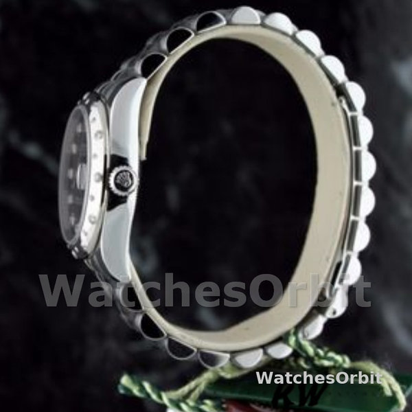 Rolex Datejust 178344 Black Diamond Dial Jubilee Bracelet 31MM Lady Replica Watch