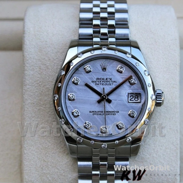 Rolex Datejust 178344 Meteorite Grey Dial 31MM Lady Replica Watch