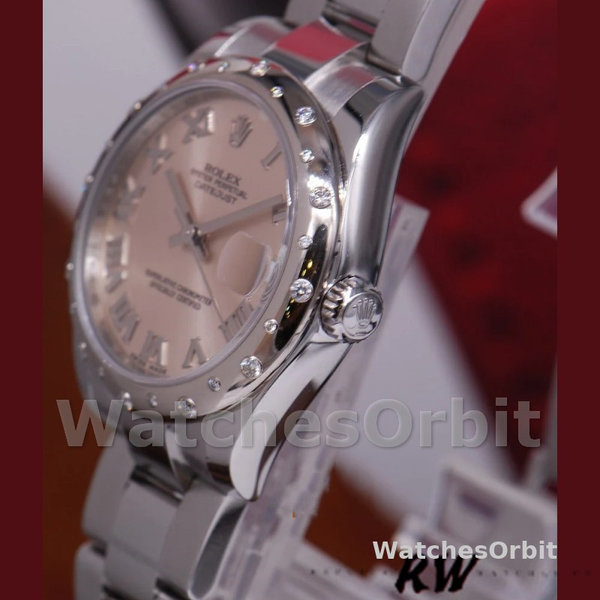 Rolex Datejust 178344 Pink Roman Dial 31MM Lady Replica Watch