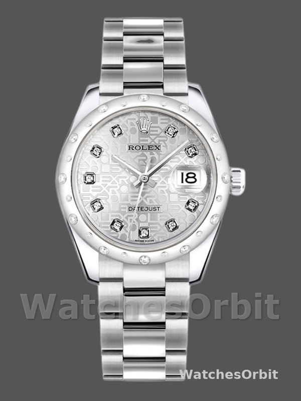 Rolex Datejust 178344 Silver Jubilee Diamond Dial 31MM Lady Replica Watch