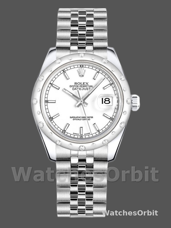 Rolex Datejust 178344 White Dial Stainless Steel 31MM Lady Replica Watch