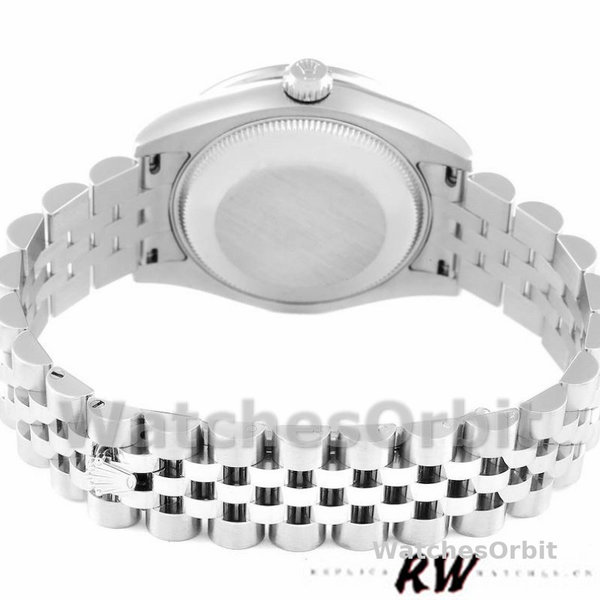 Rolex Datejust 178384 Diamond Bezel Black Diamond Dial 31MM Lady Replica Watch