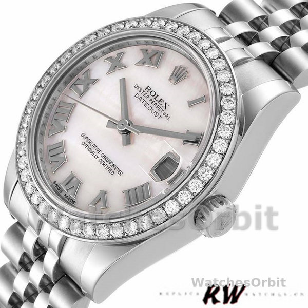 Rolex Datejust 178384 Pink Mother of Pearl Dial 31MM Lady Replica Watch