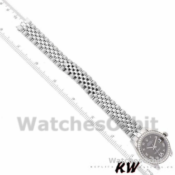 Rolex Datejust 178384 Stainless Steel Brown Diamonds Dial 31MM Lady Replica Watch