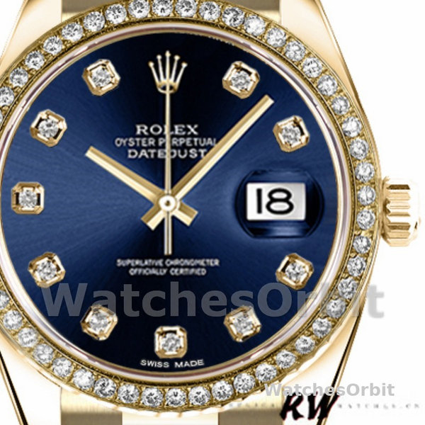 Rolex Datejust 179138 Blue Diamond Dial 26MM Lady Replica Watch