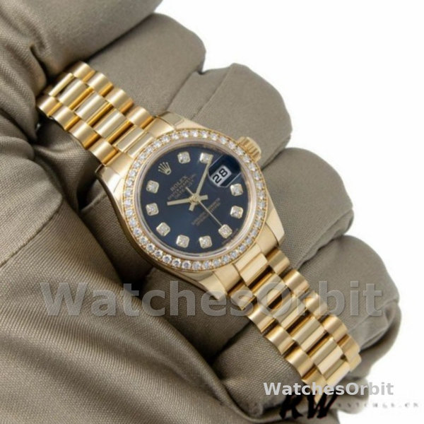 Rolex Datejust 179138 Blue Diamond Dial 26MM Lady Replica Watch