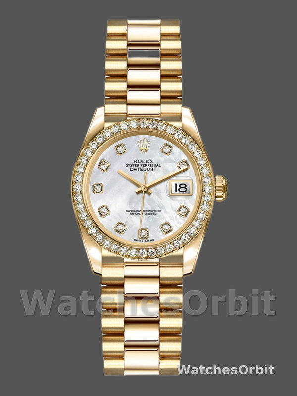 Rolex Datejust 179138 Mother Of Pearl Diamond Dial 26MM Lady Replica Watch