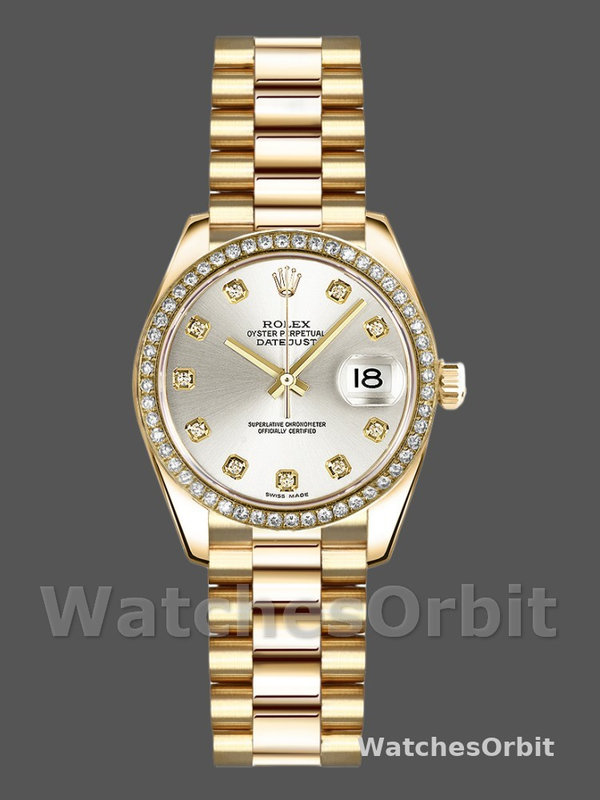 Rolex Datejust 179138 Silver Diamond Dial 26MM Lady Replica Watch