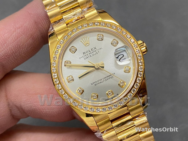 Rolex Datejust 179138 Silver Diamond Dial 26MM Lady Replica Watch