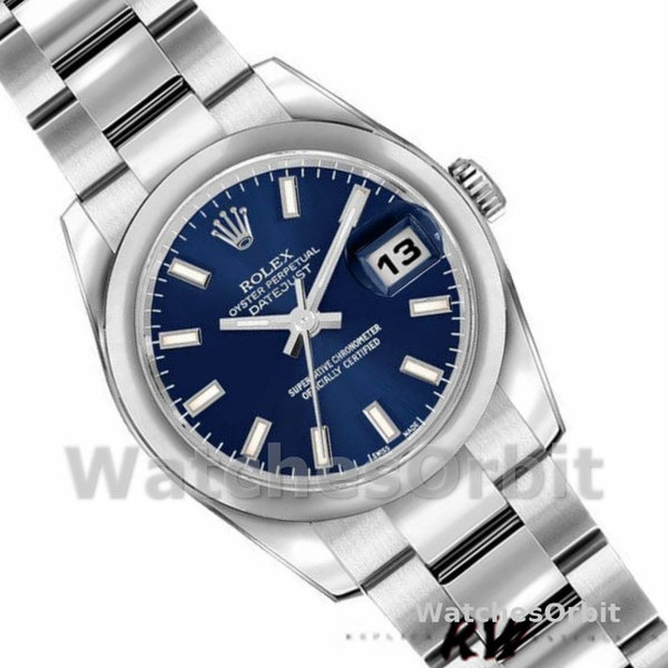 Rolex Datejust 179160 Blue Index Dial Domed Bezel 26MM Lady Replica Watch