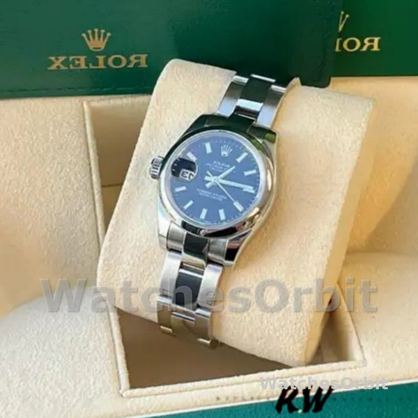 Rolex Datejust 179160 Domed Bezel Black Index Dial 26MM Lady Replica Watch