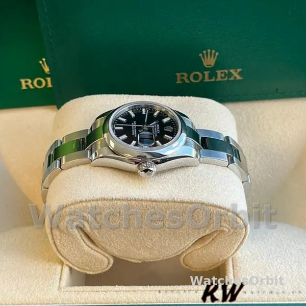 Rolex Datejust 179160 Domed Bezel Black Index Dial 26MM Lady Replica Watch