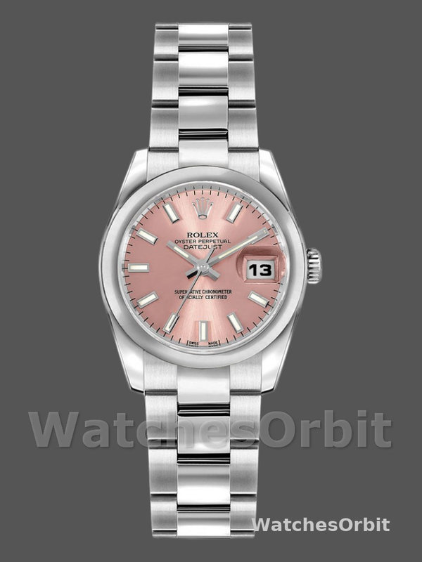 Rolex Datejust 179160 Domed Bezel Pink Index Dial 26MM Lady Replica Watch