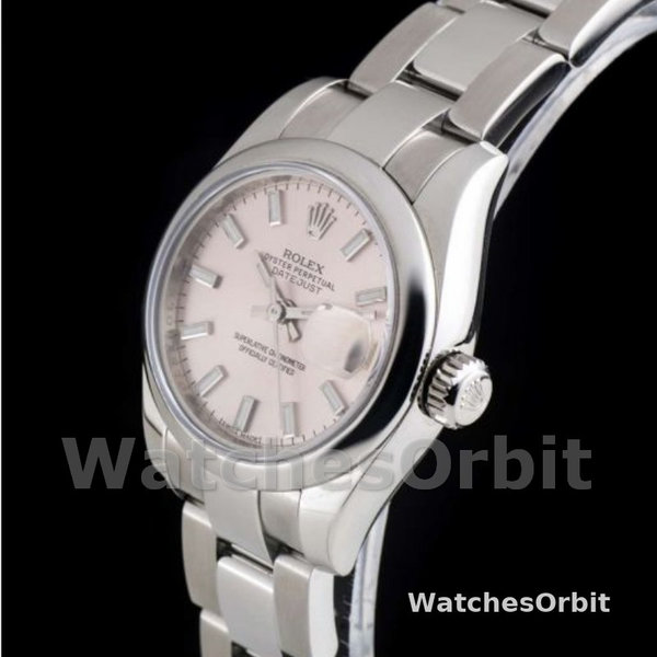 Rolex Datejust 179160 Domed Bezel Pink Index Dial 26MM Lady Replica Watch