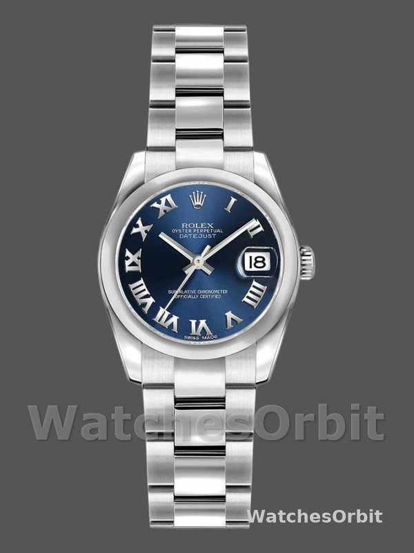 Rolex Datejust 179160 Oyster Bracelet Blue Roman Dial 26MM Lady Replica Watch