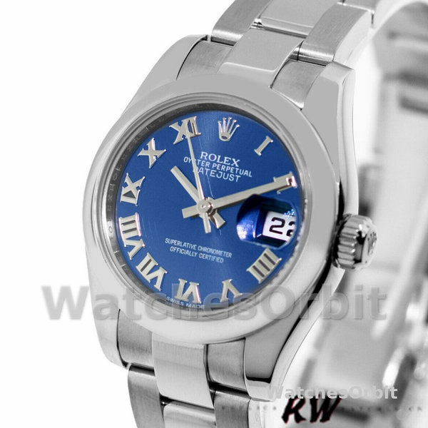 Rolex Datejust 179160 Oyster Bracelet Blue Roman Dial 26MM Lady Replica Watch