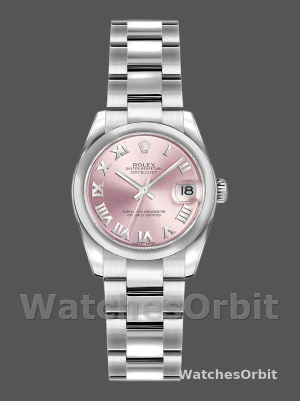 Rolex Datejust 179160 Oyster Bracelet Pink Roman Dial 26MM Lady Replica Watch