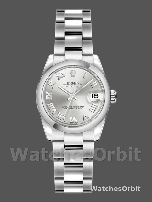Rolex Datejust 179160 Oyster Bracelet Silver Roman Dial 26MM Lady Replica Watch
