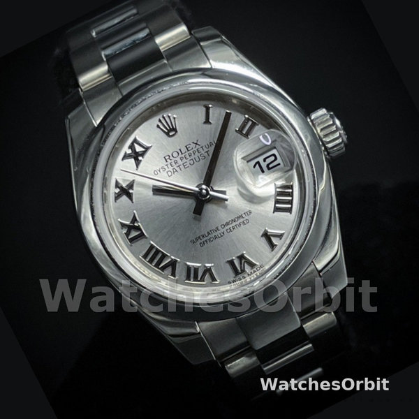 Rolex Datejust 179160 Oyster Bracelet Silver Roman Dial 26MM Lady Replica Watch
