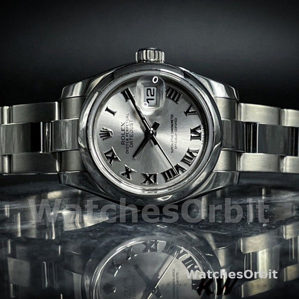 Rolex Datejust 179160 Oyster Bracelet Silver Roman Dial 26MM Lady Replica Watch