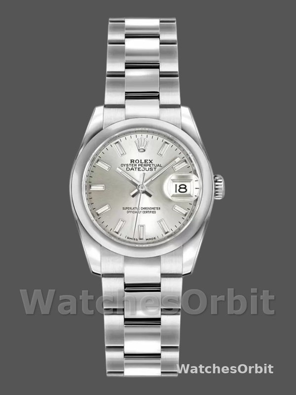 Rolex Datejust 179160 Silver Index Dial Domed Bezel 26MM Lady Replica Watch