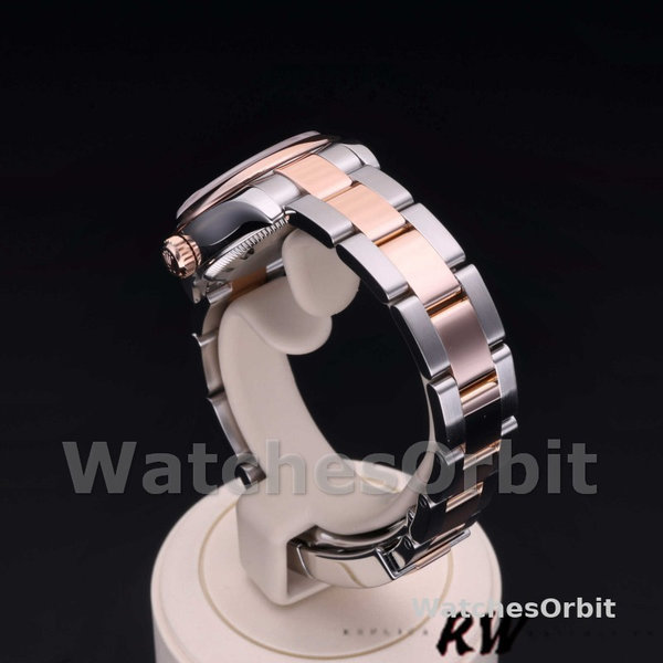 Rolex Datejust 179161 Stainless Steel and Everose Gold Concentric Circle Silver Dial 26MM Lady Replica Watch