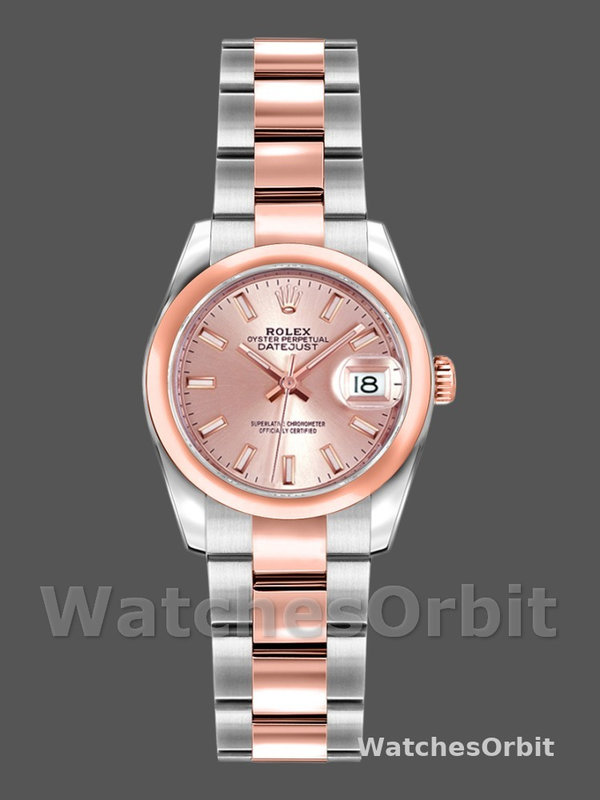 Rolex Datejust 179161 Stainless Steel and Everose Gold Pink Index Dial 26MM Lady Replica Watch
