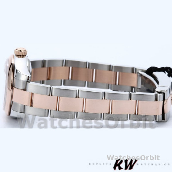 Rolex Datejust 179161 Stainless Steel and Everose Gold Pink Roman Dial 26MM Lady Replica Watch