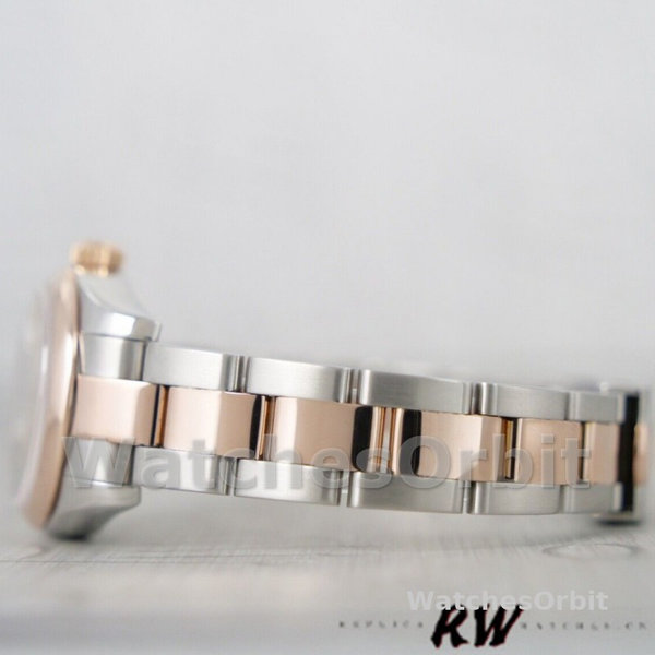 Rolex Datejust 179161 Stainless Steel and Everose Gold Silver Index Dial 26MM Lady Replica Watch