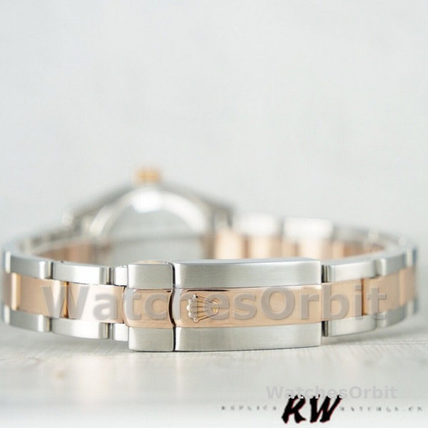 Rolex Datejust 179161 Stainless Steel and Everose Gold Silver Index Dial 26MM Lady Replica Watch