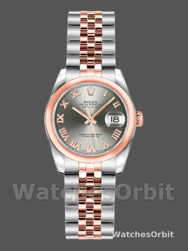 Rolex Datejust 179161 Stainless Steel and Everose Gold Steel Roman Dial 26MM Lady Replica Watch