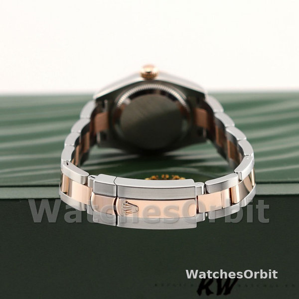 Rolex Datejust 179161 Stainless Steel and Everose Gold White Roman Dial 26MM Lady Replica Watch