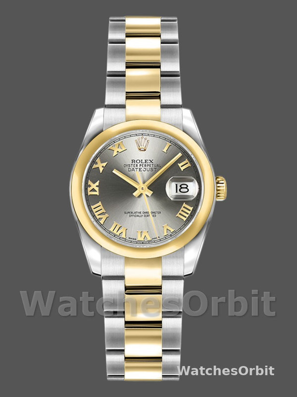 Rolex Datejust 179163 Grey Dial Domed Dezel 26MM Lady Replica Watch