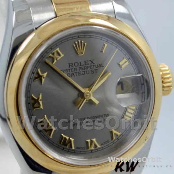 Rolex Datejust 179163 Grey Dial Domed Dezel 26MM Lady Replica Watch