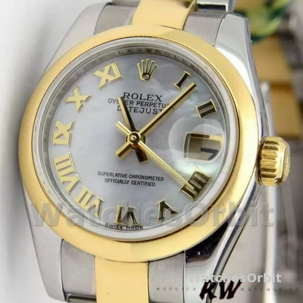 Rolex Datejust 179163 Mother of Pearl Roman Dial 26MM Lady Replica Watch