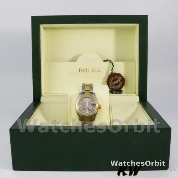 Rolex Datejust 179163 Sunbeam Gray Dial Domed Dezel 26MM Lady Replica Watch