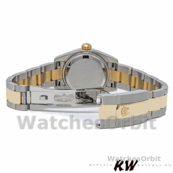 Rolex Datejust 179163 White Arabic Dial Domed Dezel 26MM Lady Replica Watch
