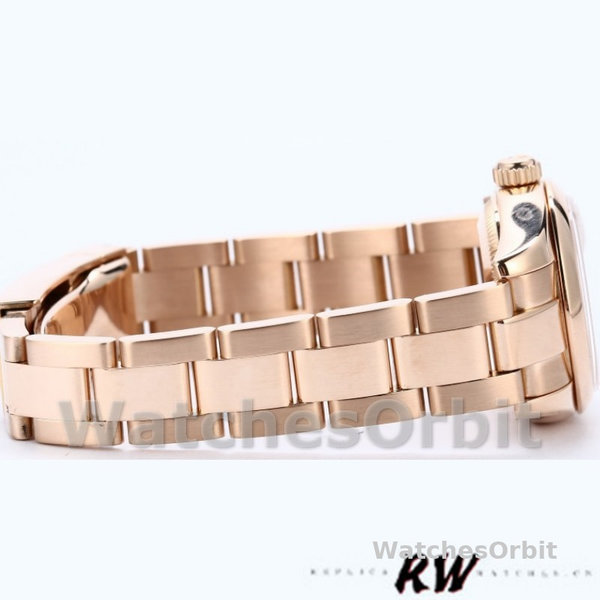 Rolex Datejust 179165 Everose Gold Pink Roman Dial 26MM Lady Replica Watch