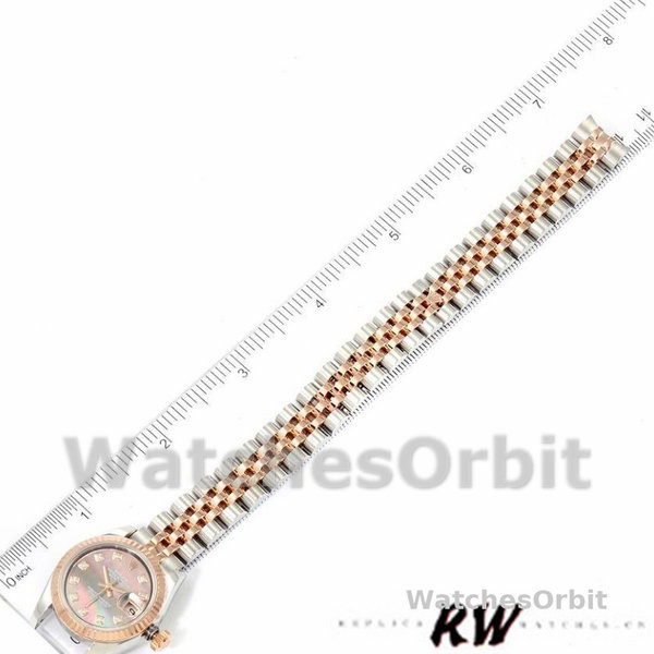 Rolex Datejust 179171 Black Mother of Pearl Diamond Dial 26MM Lady Replica Watch
