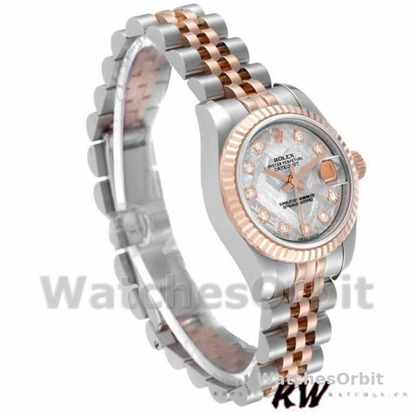 Rolex Datejust 179171 Diamond Meteorite Dial Fluted Bezel 26MM Lady Replica Watch