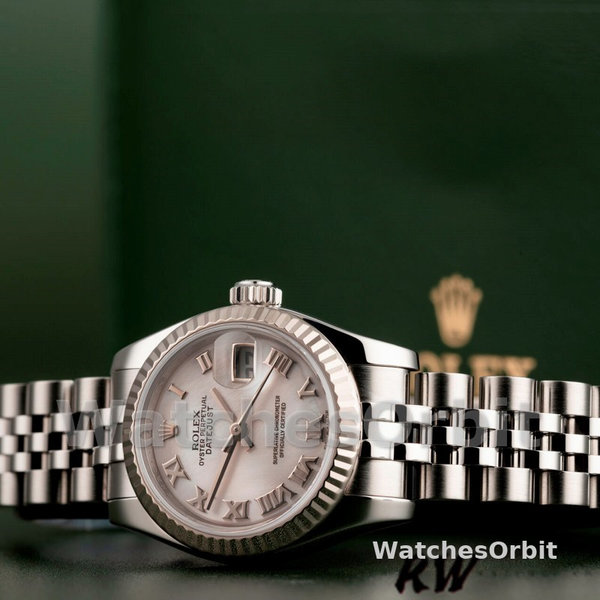 Rolex Datejust 179174 Mother of Pearl Pink Dial Fluted Bezel 26MM Lady Replica Watch