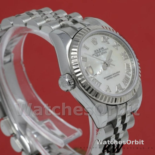 Rolex Datejust 179174 Mother Of Pearl White Dial Fluted Bezel 26MM Lady Replica Watch