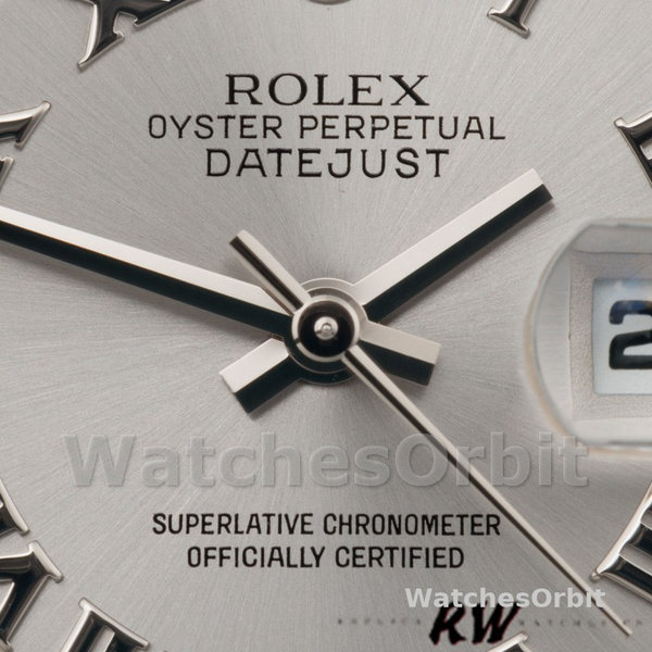 Rolex Datejust 179174 Rhodium Grey Dial Fluted Bezel 26MM Lady Replica Watch