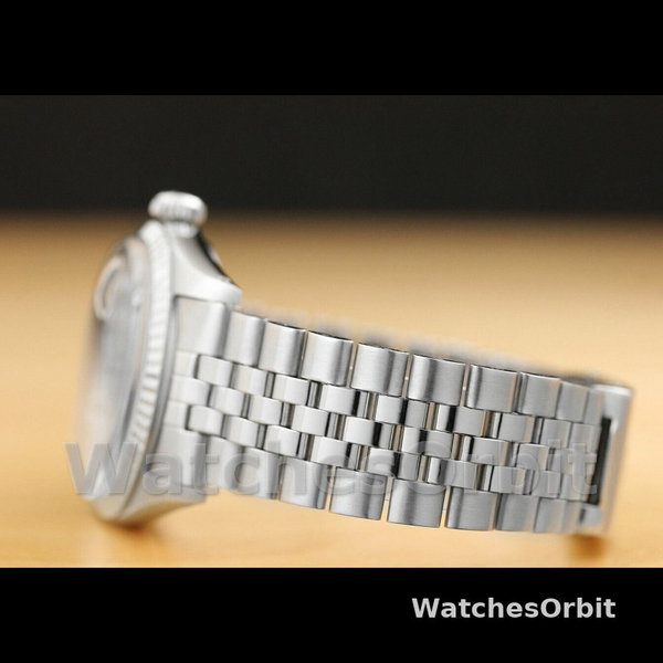 Rolex Datejust 179174 Rhodium Grey Diamond Dial Fluted Bezel 26MM Lady Replica Watch
